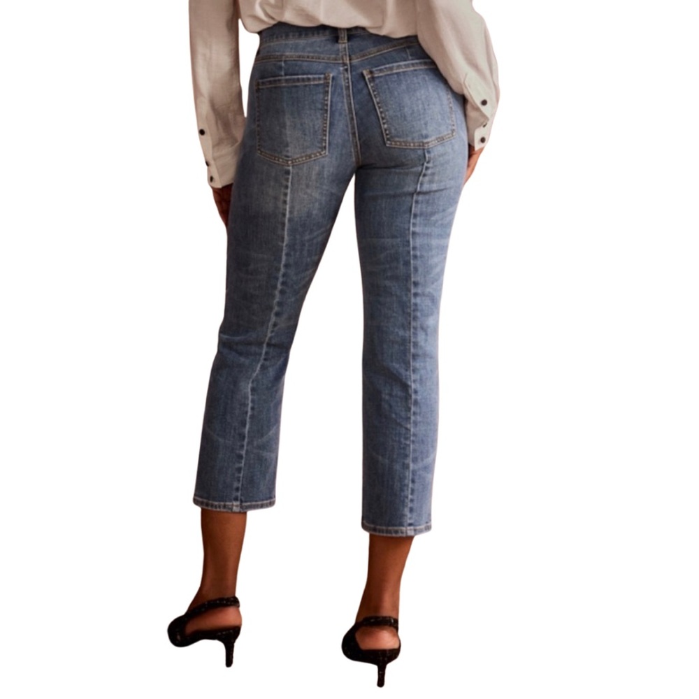 CAbi Classic SoHo Straight Leg Jeans Crop Women’s sz 6 Blue